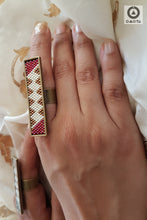 Saree Border Ring in Red