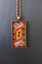 Multi-coloured Long Pendant