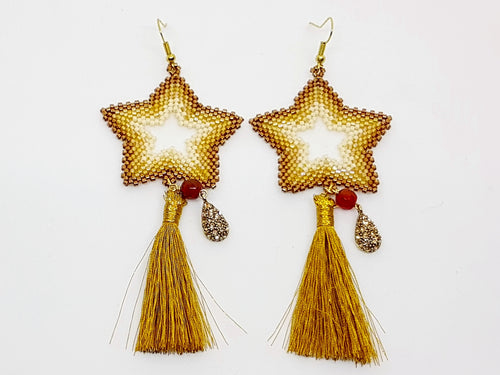 Star Earrings in Gold