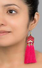 Pink Gradient Stylized Earrings
